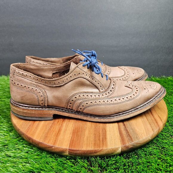 Allen Edmonds Other - Allen Admonds Neumok Dress Shoes Mens 9.5 D Brown Blue Wingtip Oxford Leather